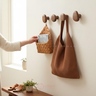 Móc treo tường bằng gỗ MT6803