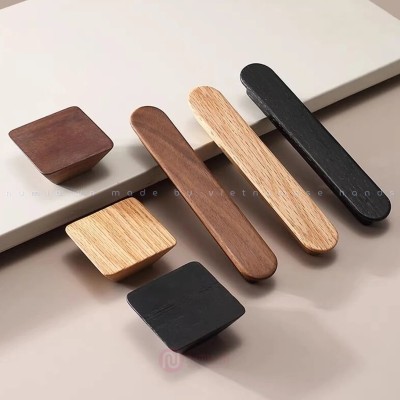 Tay nắm ngăn kéo, tay nắm tủ bằng gỗ TN6803