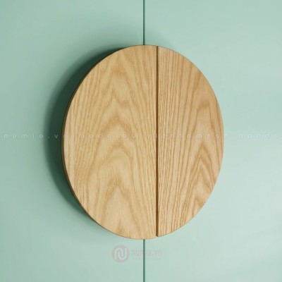 Tay nắm tủ bán nguyệt gỗ sồi TN6802