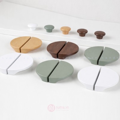 Tay nắm tủ hình bán nguyệt nhiều mầu sắc 6804